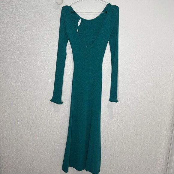 NWT For Love & Lemons Loreli Midi Dress Electric Blue Large Revolve - Picture 8 of 16